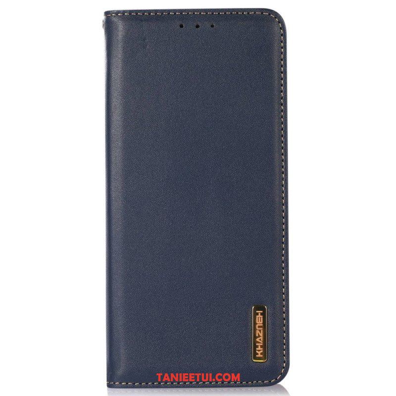 Etui Na Telefon do Xiaomi 13 Lite Etui Folio Rfid Prawdziwej Skóry Khazneh