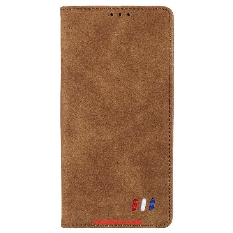 Etui Na Telefon do Xiaomi Redmi Note 10 5G Etui Folio Trójkolorowy Skórzany Styl