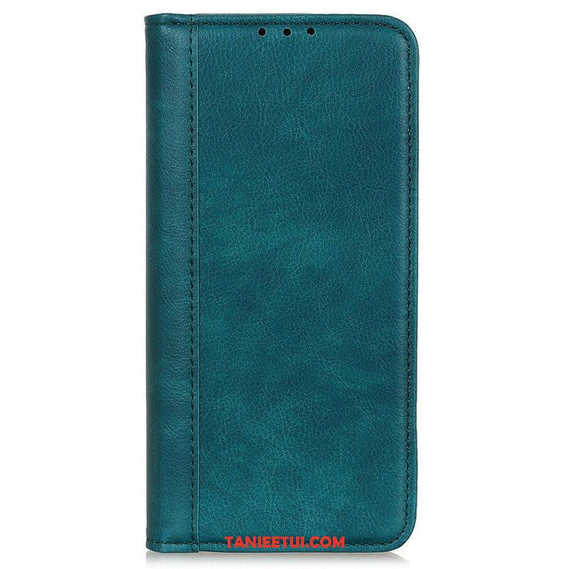 Etui Na Telefon do iPhone 13 Pro Max Etui Folio Kolorowa Wersja Skóry Dwoinowej