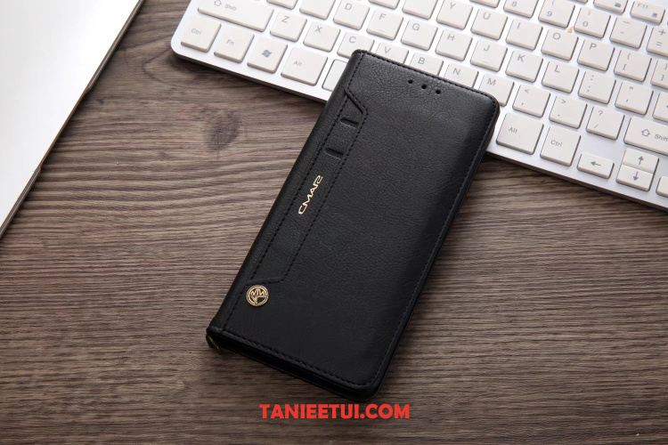 Etui Samsung Galaxy Note 8 Skórzany Futerał Czerwony Wspornik, Pokrowce Samsung Galaxy Note 8 Magnetyzm Karta Gwiazda