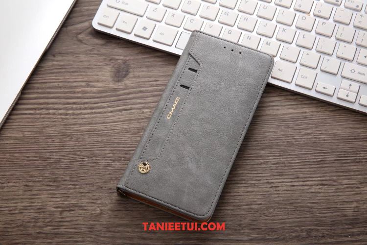 Etui Samsung Galaxy Note 8 Skórzany Futerał Czerwony Wspornik, Pokrowce Samsung Galaxy Note 8 Magnetyzm Karta Gwiazda