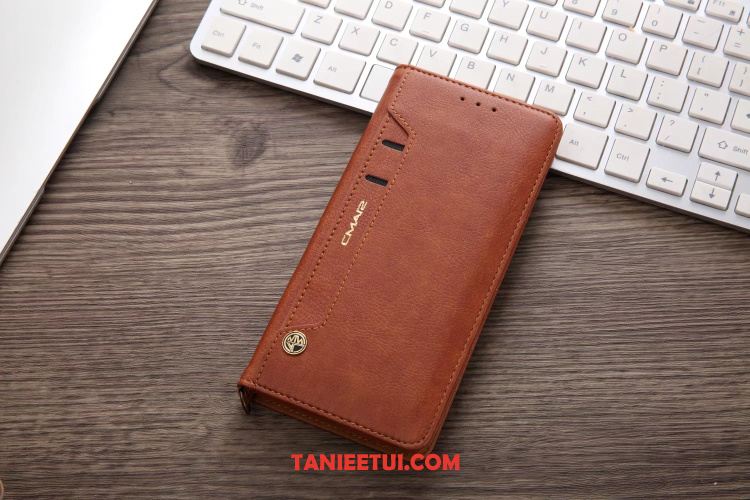 Etui Samsung Galaxy Note 8 Skórzany Futerał Czerwony Wspornik, Pokrowce Samsung Galaxy Note 8 Magnetyzm Karta Gwiazda