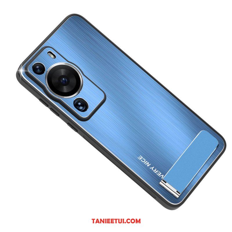 Etui do Huawei P60 Pro Szczotkowane Aluminium Ze Wspornikiem