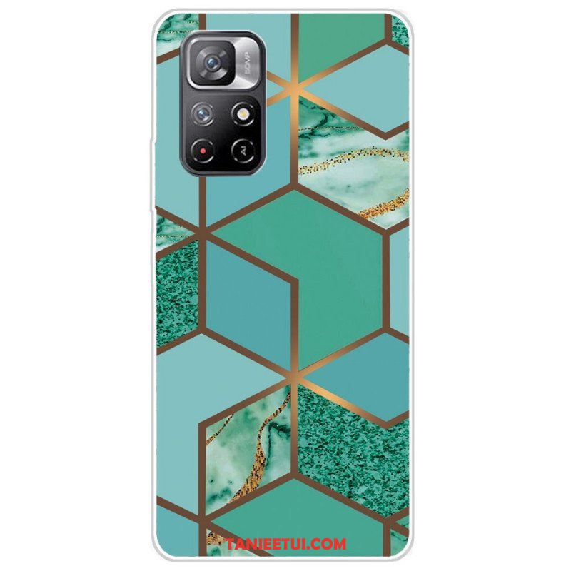 Etui do Poco M4 Pro 5G Geometria Marmuru