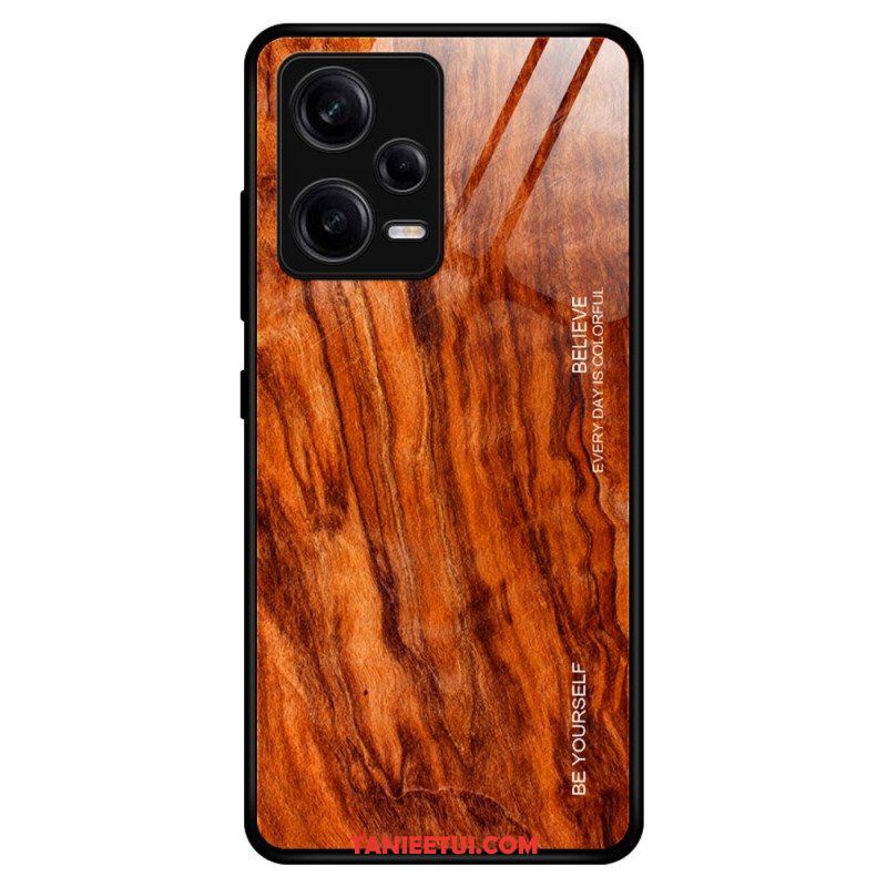 Etui do Poco X5 Pro 5G Szkło Hartowane W Stylu Drewna