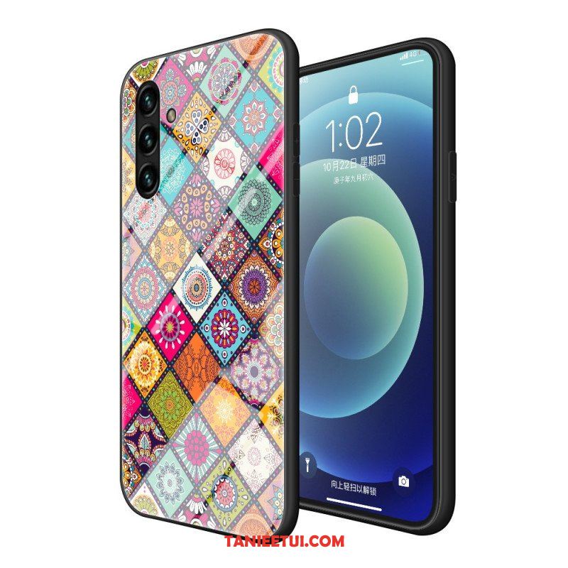 Etui do Samsung Galaxy A13 5G / A04s Patchworkowy Uchwyt Magnetyczny