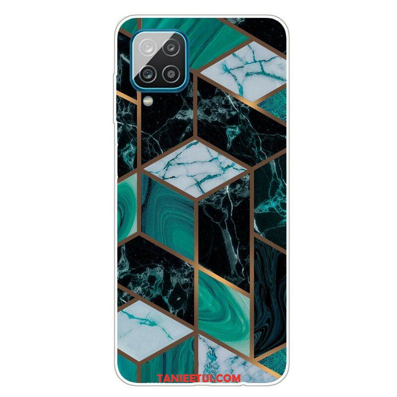 Etui do Samsung Galaxy M12 / A12 Geometryczny Marmur