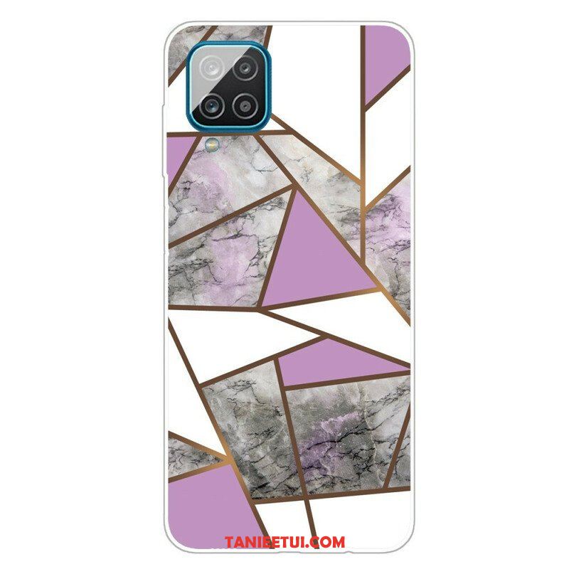 Etui do Samsung Galaxy M12 / A12 Geometryczny Marmur