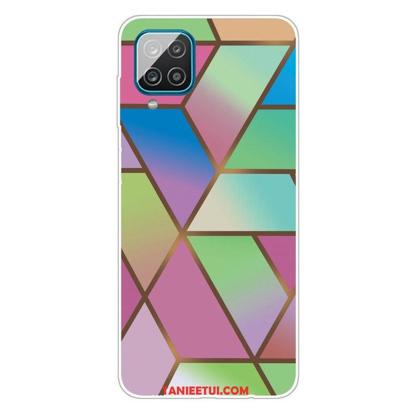 Etui do Samsung Galaxy M12 / A12 Geometryczny Marmur