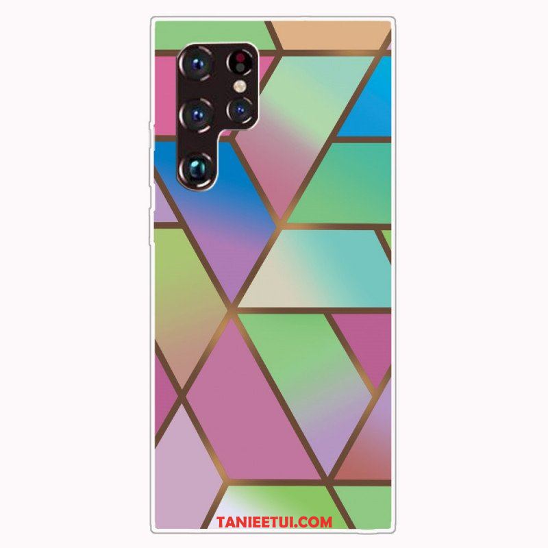 Etui do Samsung Galaxy S22 Ultra 5G Geometryczny Marmur