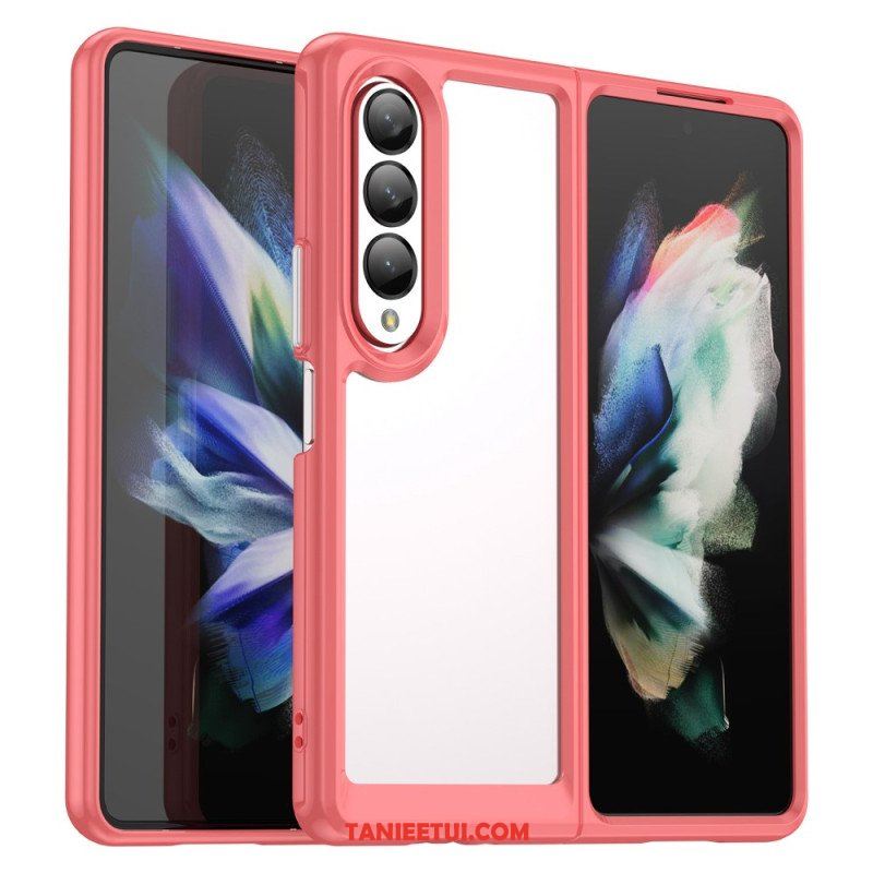 Etui do Samsung Galaxy Z Fold 4 Przezroczyste Kolorowe Krawędzie