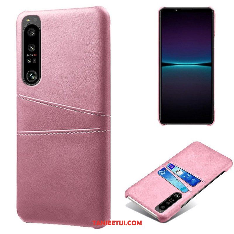 Etui do Sony Xperia 1 IV Etui Na Karty Z Efektem Skóry