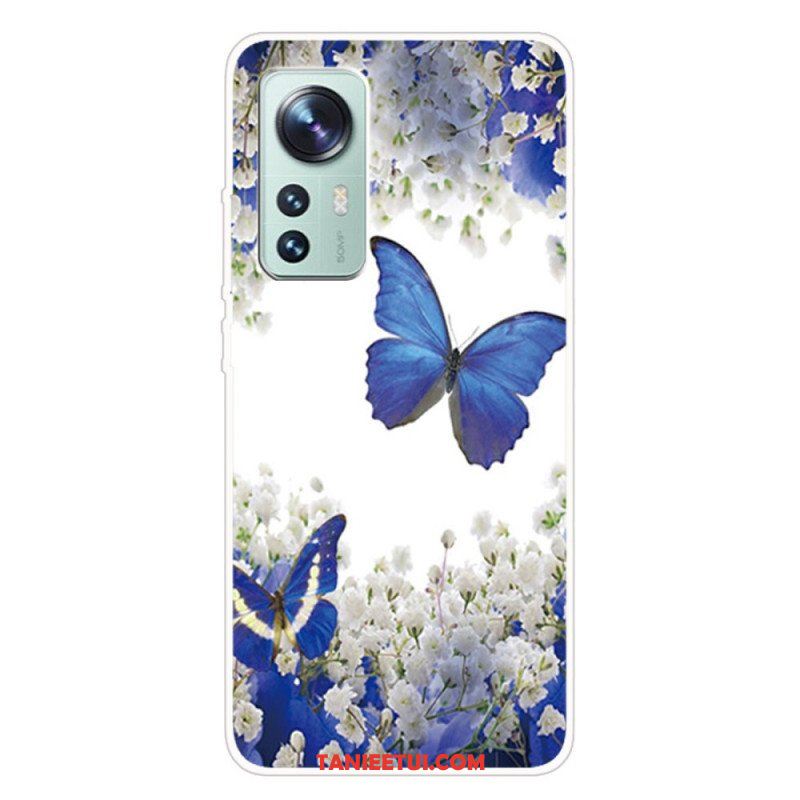 Etui do Xiaomi 12 Pro Silikonowe Motyle