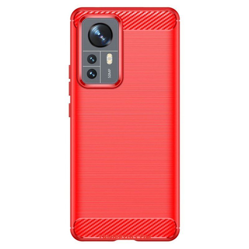 Etui do Xiaomi 12 Pro Szczotkowane Włókno Węglowe