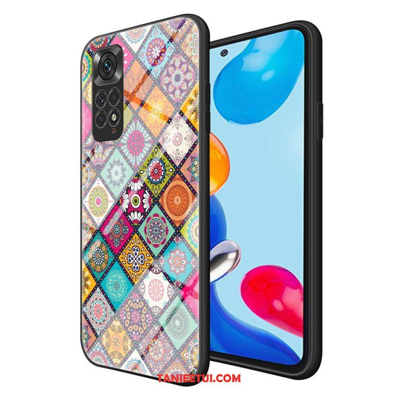 Etui do Xiaomi Redmi Note 11 / 11S Patchworkowy Uchwyt Magnetyczny