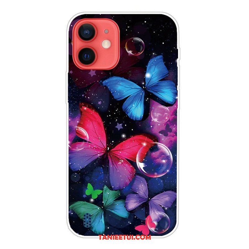 Etui do iPhone 13 Mini Elastyczne Motyle