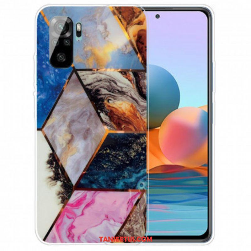 Futerały do Xiaomi Redmi Note 10 / 10S Marmur O Intensywnej Geometrii