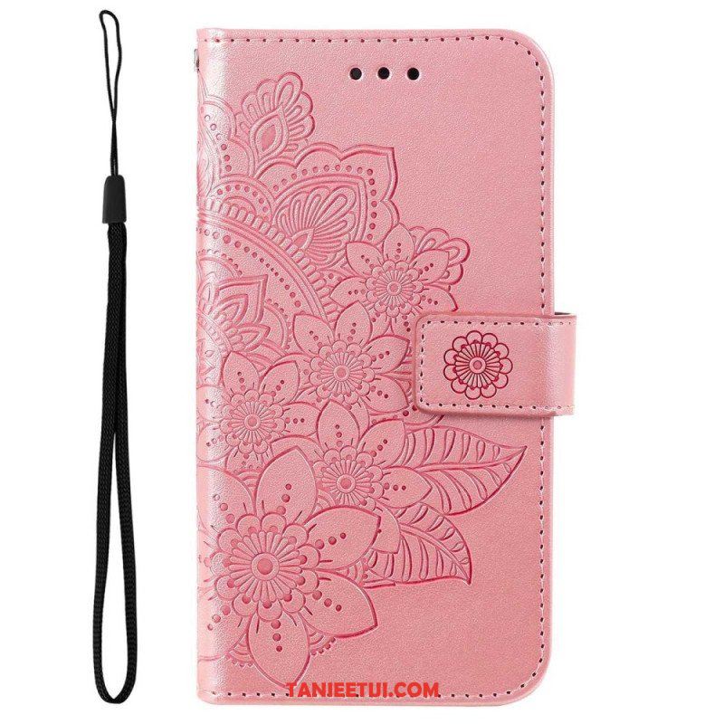 Obudowa Etui Na Telefon do Poco M4 5G z Łańcuch Paskowata Mandala