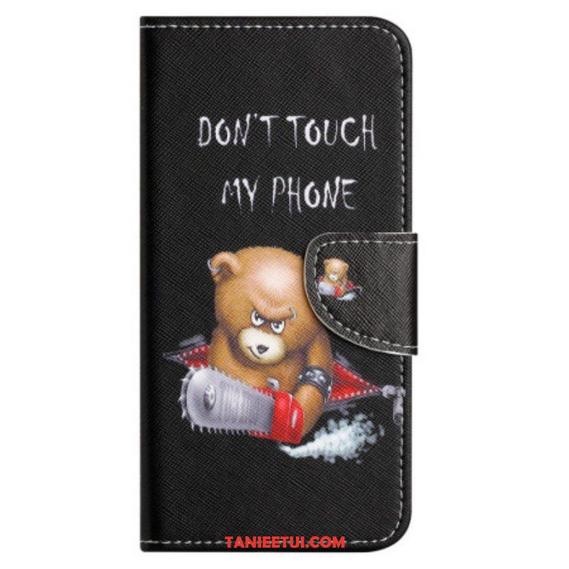 Etui Folio do Xiaomi Redmi Note 12 4G Niebezpieczny Niedźwiedź