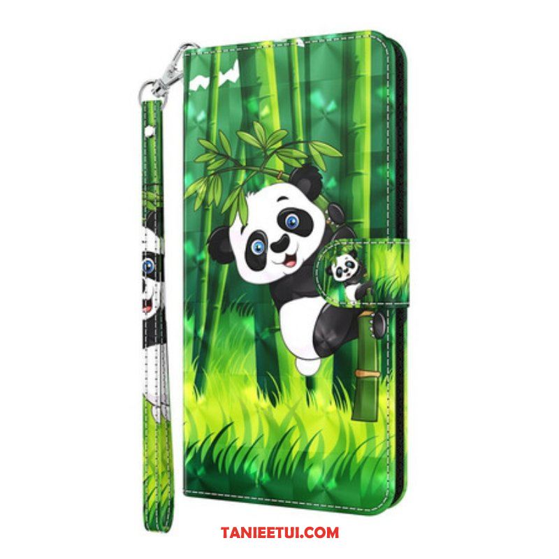 Etui Folio do iPhone 13 Mini Panda I Bambus