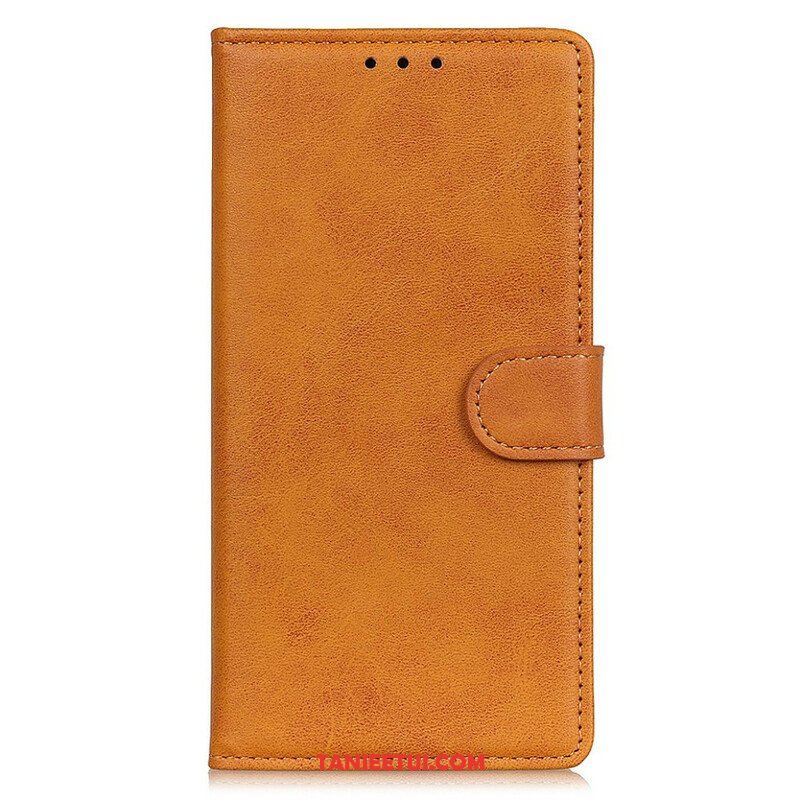 Etui Folio do iPhone 13 Mini Retro Matowy Efekt Skóry